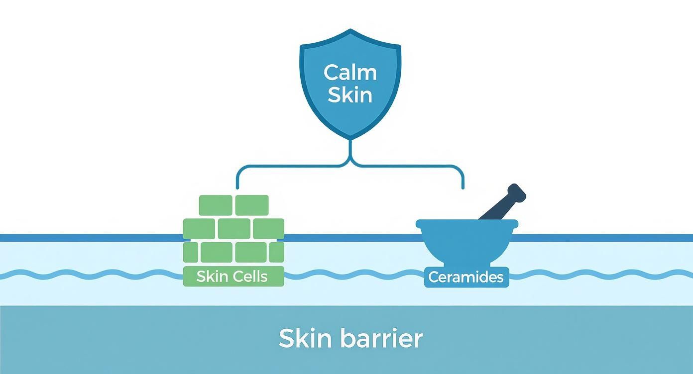 Infographic about best natural moisturizer for sensitive skin