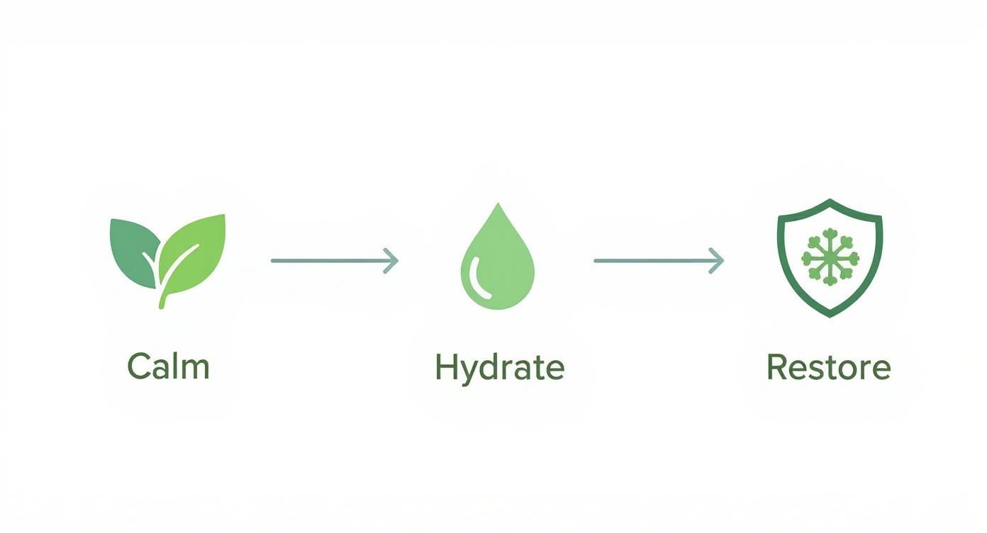 Infographic about natural skincare for sensitive skin