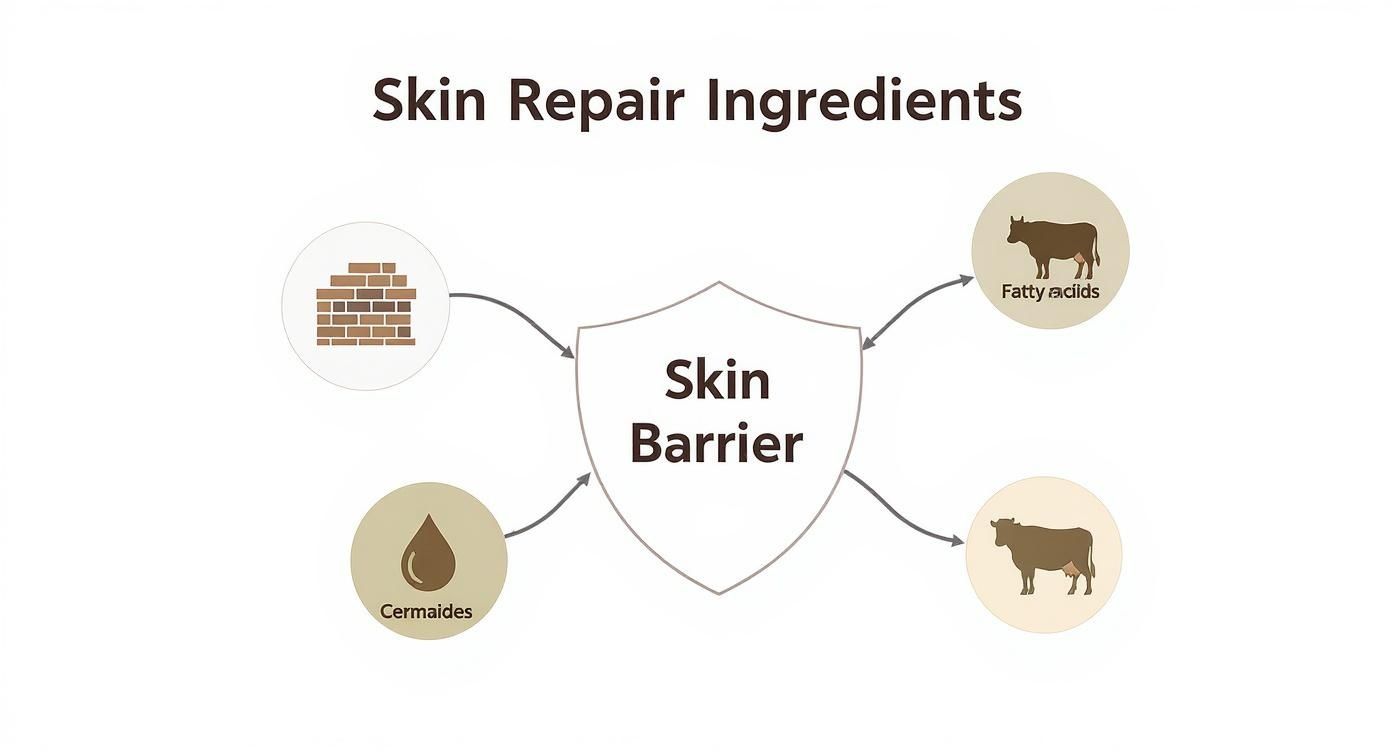 Infographic about best moisturizer for sensitive skin