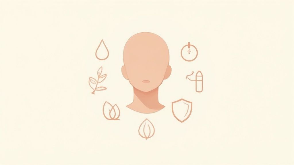 Close-up of a woman's glowing, healthy skin, representing the benefits of beef tallow moisturizer.