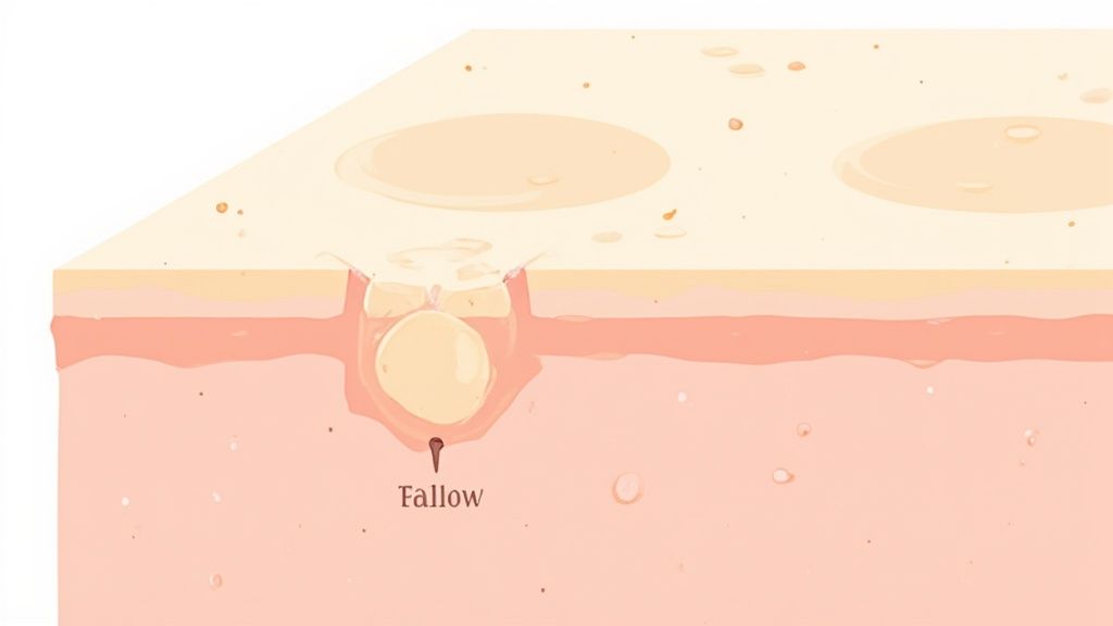 Woman with healthy, glowing skin applying a natural moisturizer to her face.