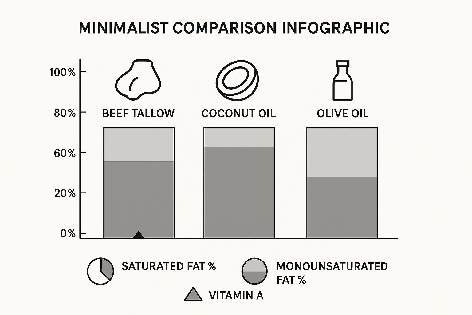 Infographic about beef tallow benefits for skin