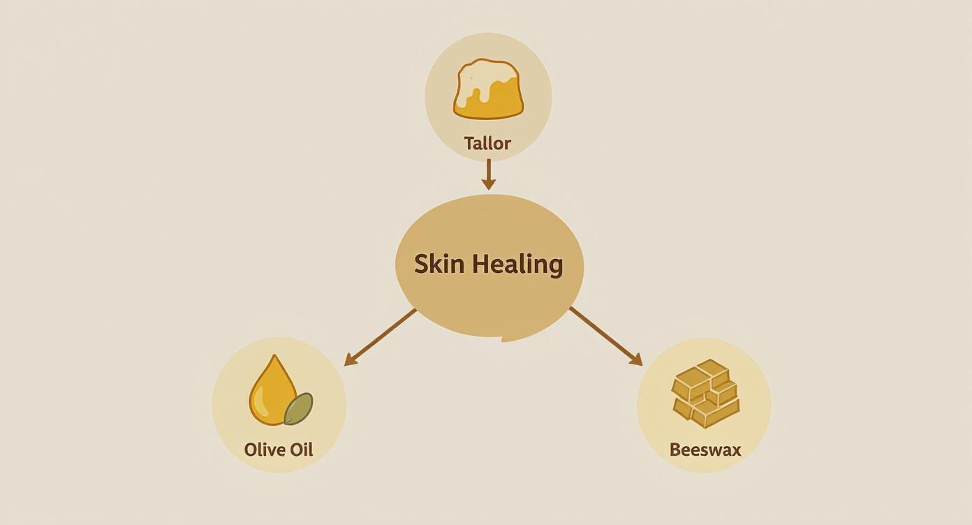 Infographic about best natural moisturizer for dry skin