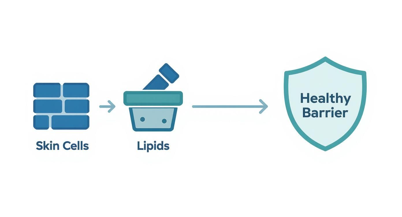 Infographic about natural skincare for dry skin