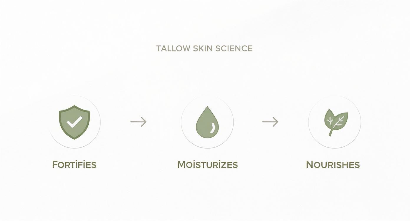 Infographic about tallow based soaps