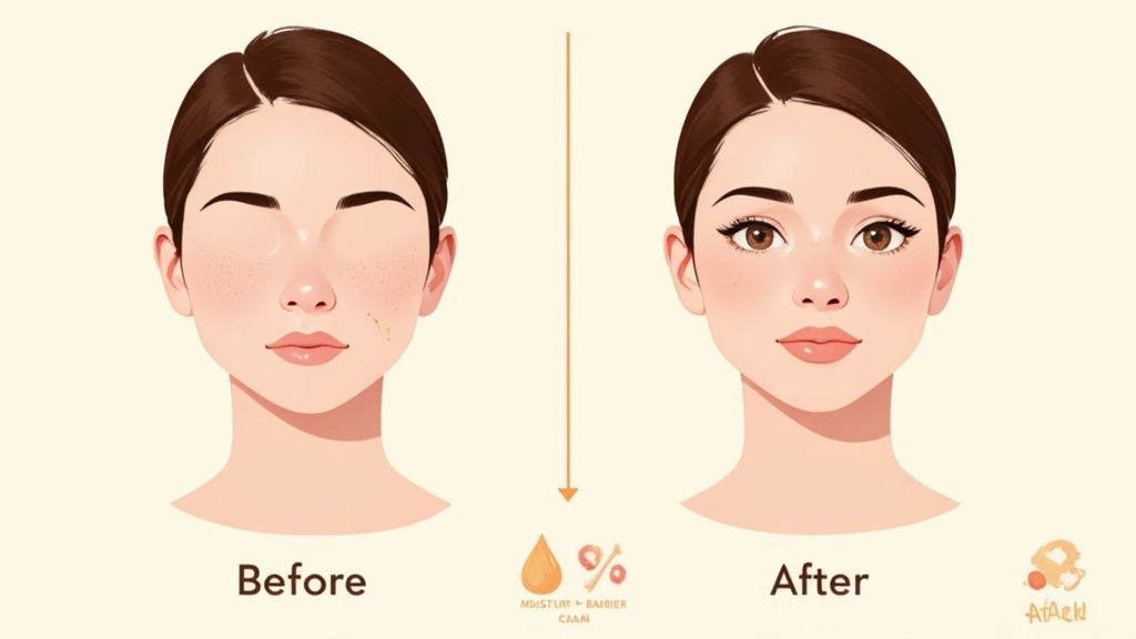 Tallow Skin Before and After