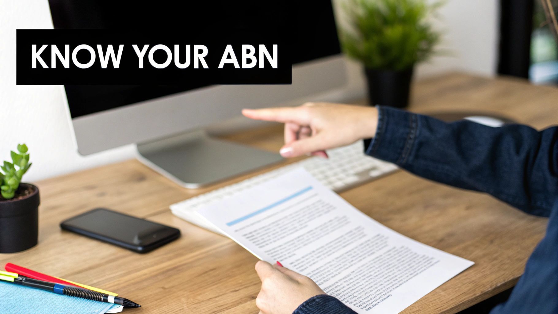 An Australian business owner reviewing tax documents on a laptop