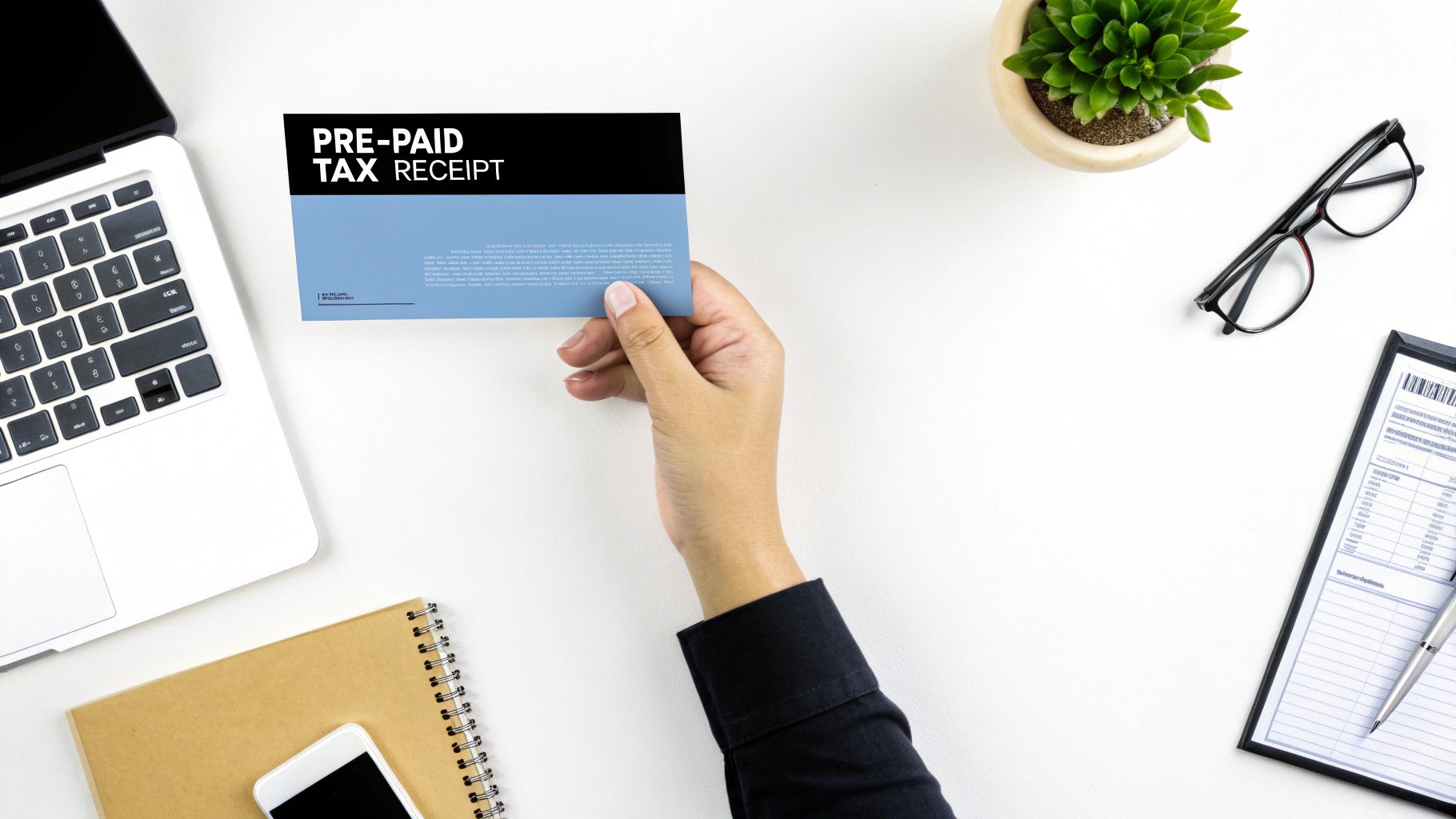 A close-up of a dividend statement with a magnifying glass over the franking credit details.