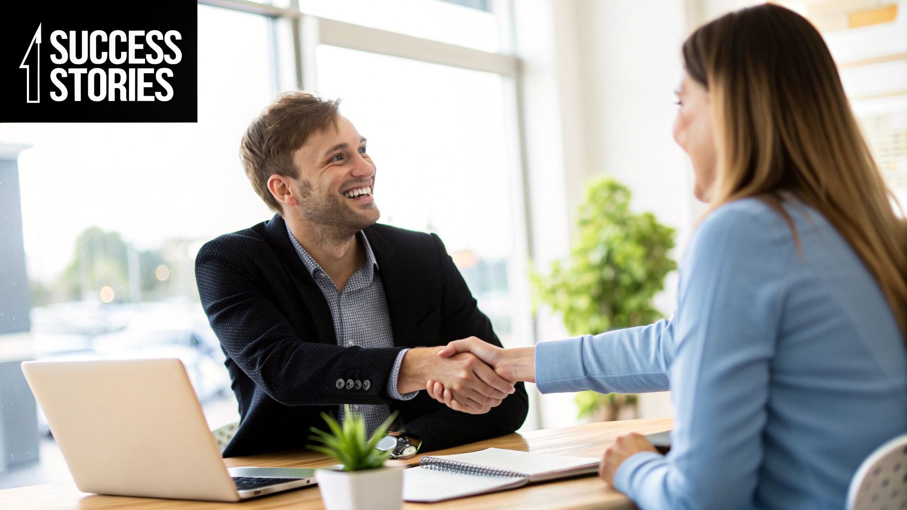 A business owner and an accountant having a professional meeting in a Melbourne office.