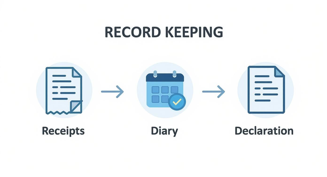 Infographic about working away from home allowance
