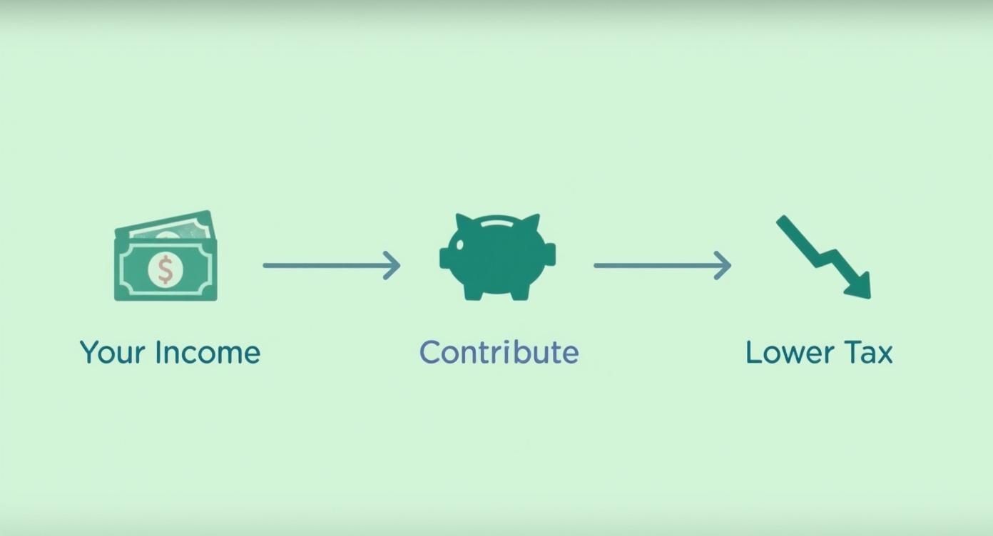 Infographic about how to lower taxable income