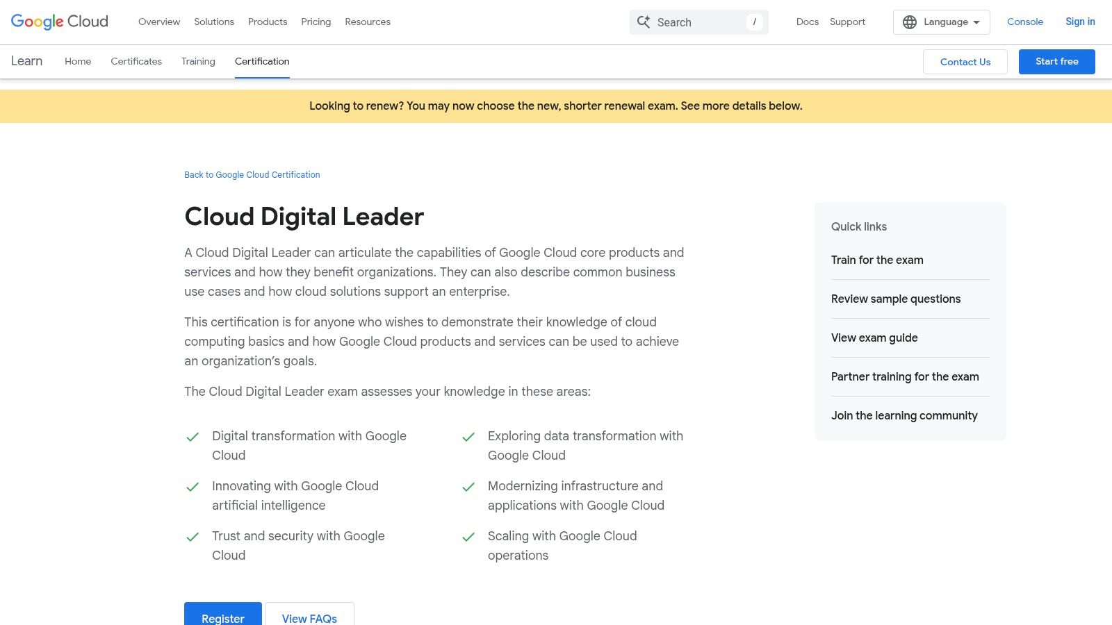 Google Cloud – Cloud Digital Leader