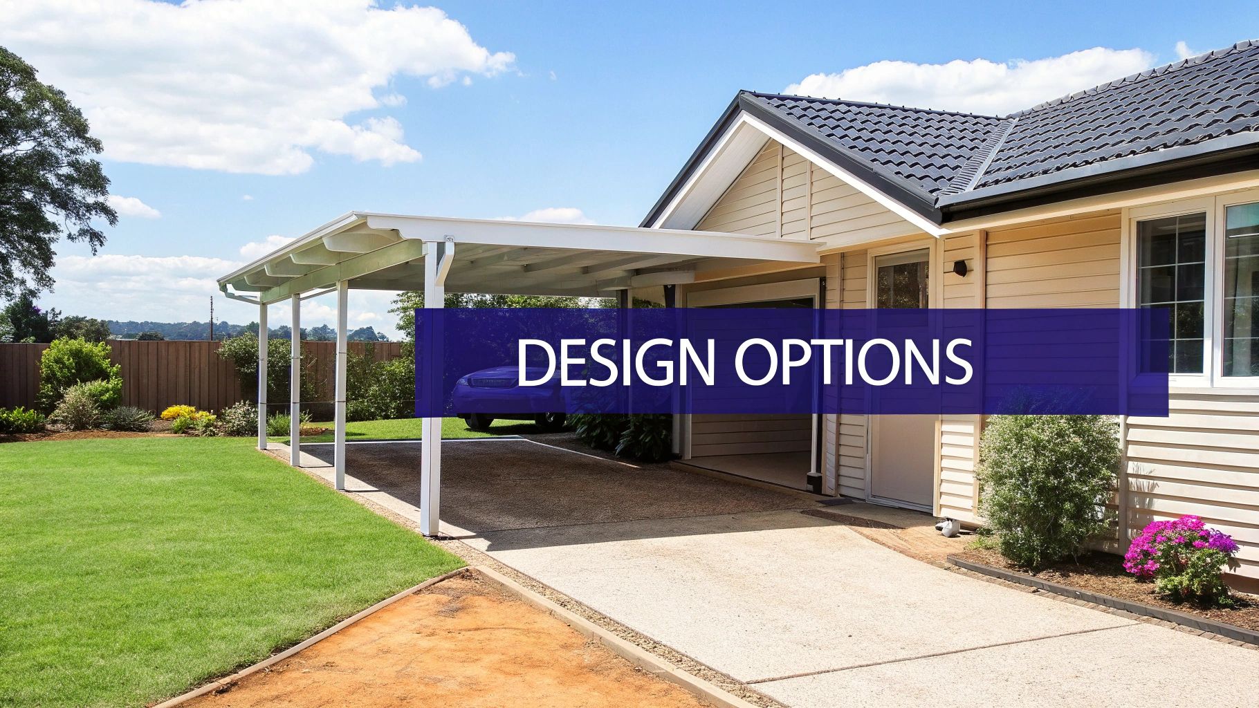 Custom Carport and Garage Layout