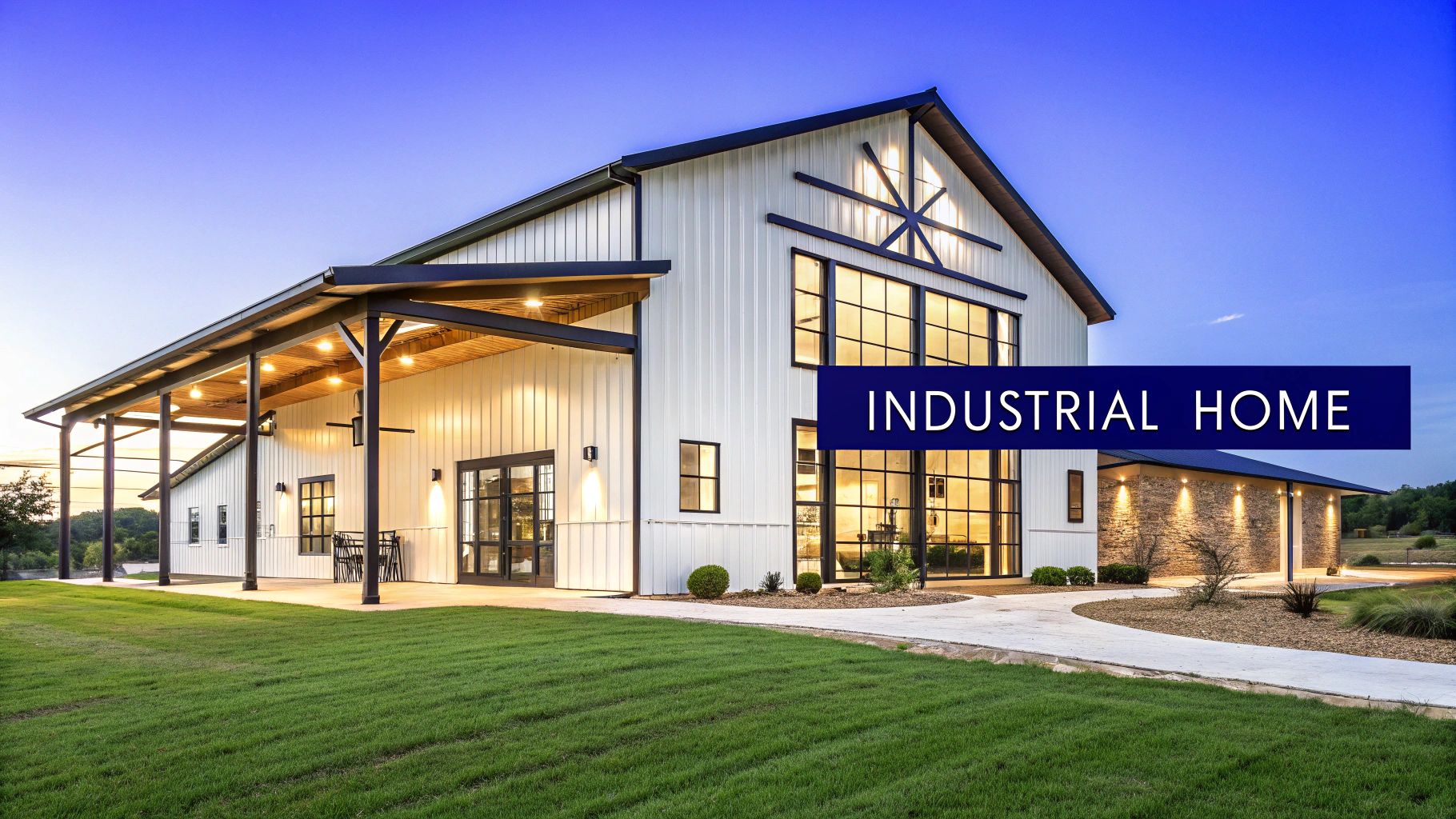 Modern Industrial Barndominium