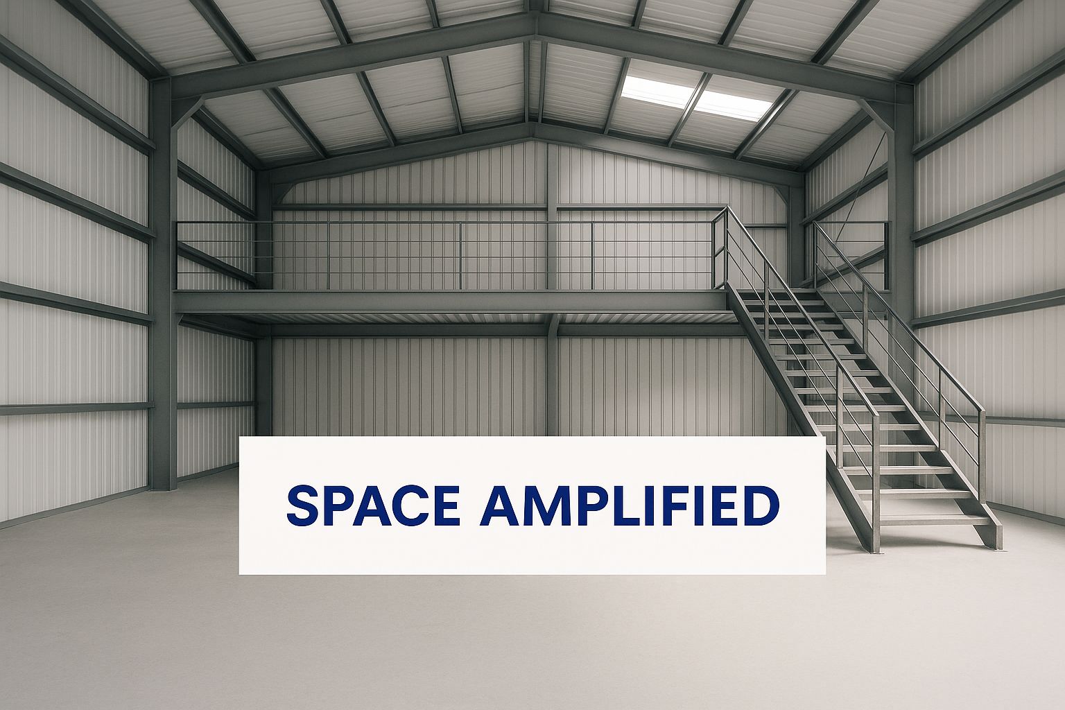 Infographic about metal buildings with lofts