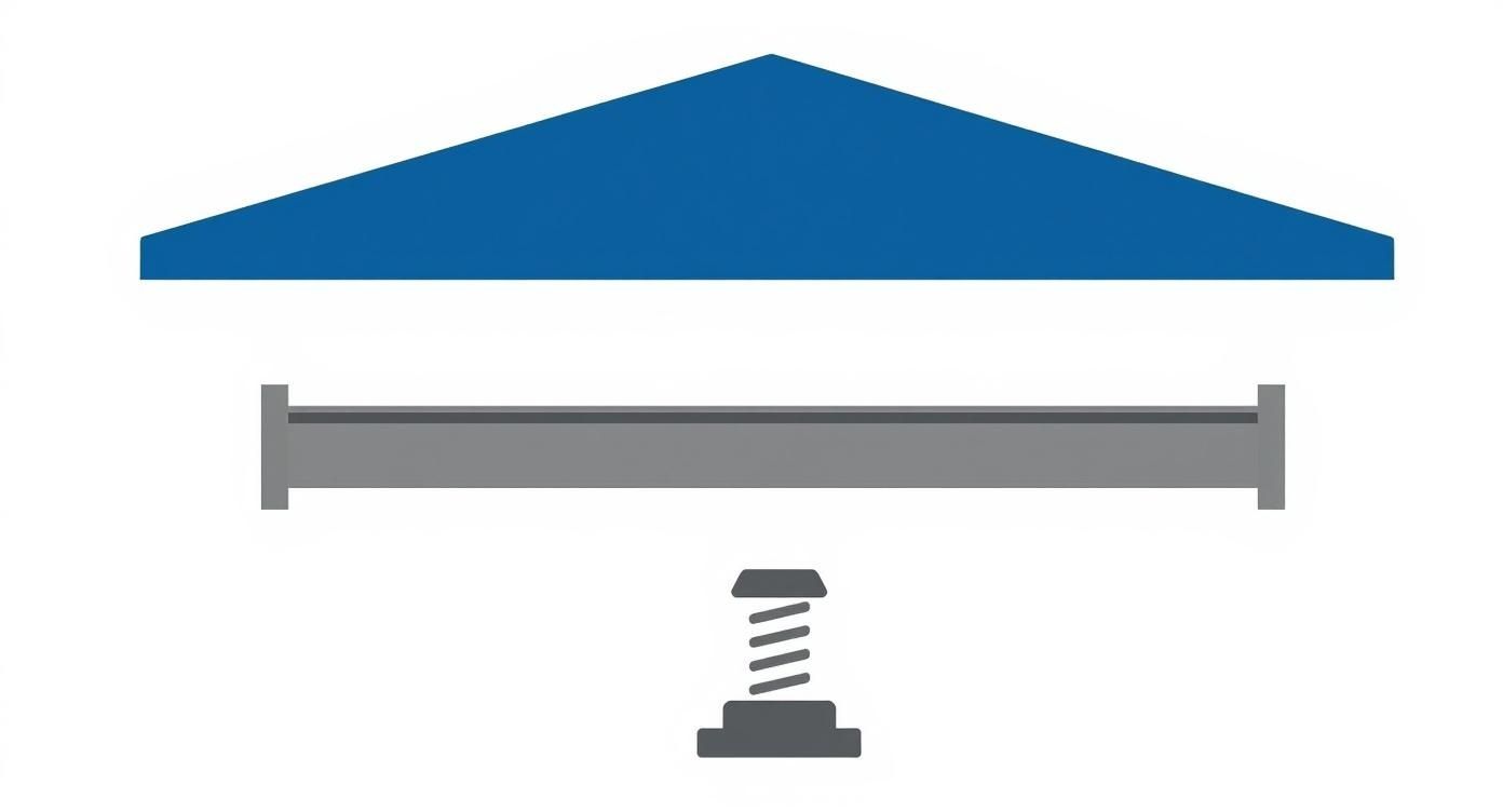 Infographic about metal carport components