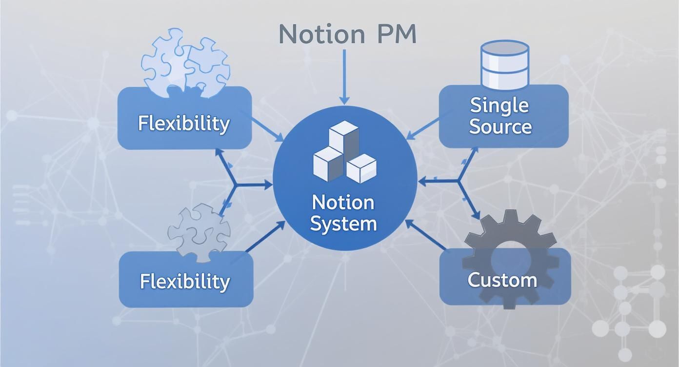 Infographic about notion project management