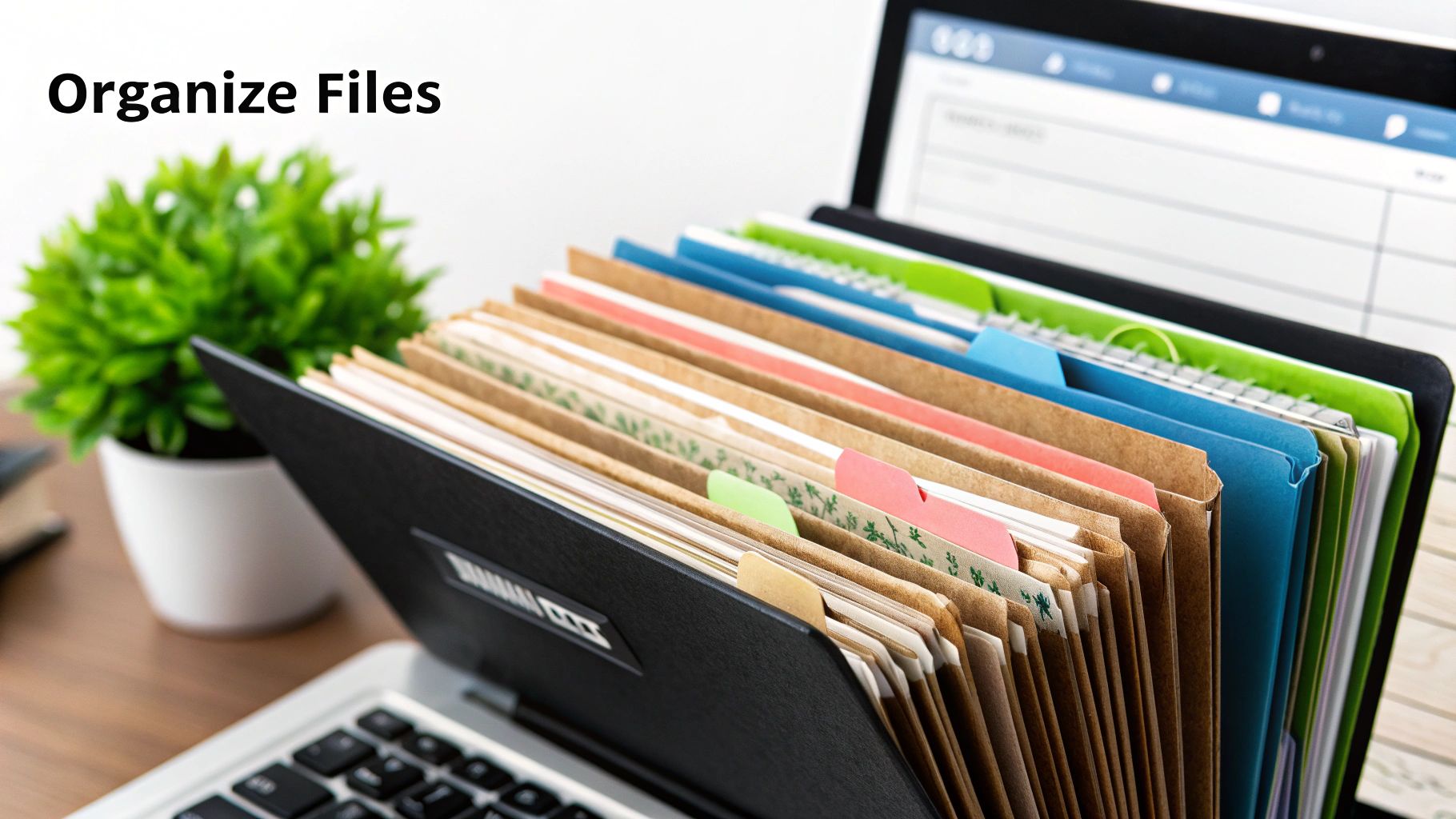 An organized digital folder system for emails