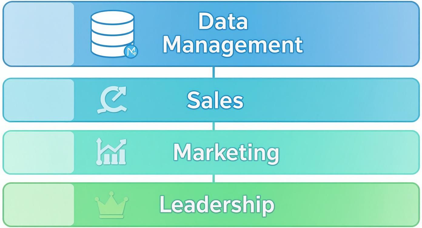Infographic about client data management system