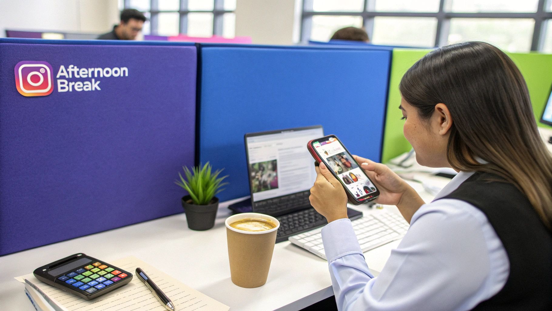 An infographic illustrating the effectiveness of the 2 PM - 4 PM micro-moment strategy for Instagram posting.