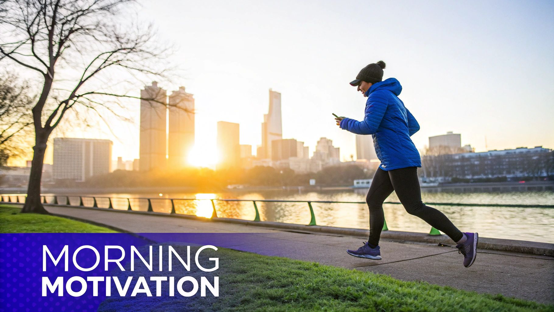 A person checking their phone first thing in the morning, symbolizing the Early Bird Strategy