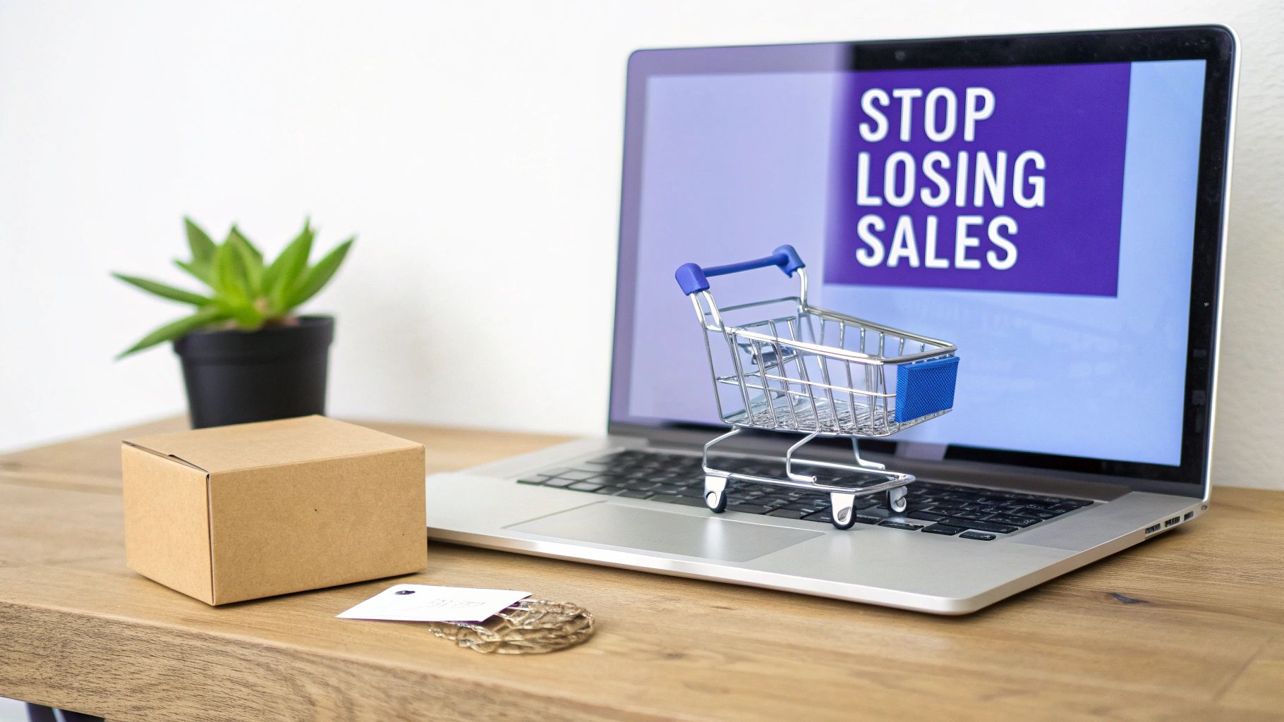 Close-up of a laptop screen showing a product description being edited.