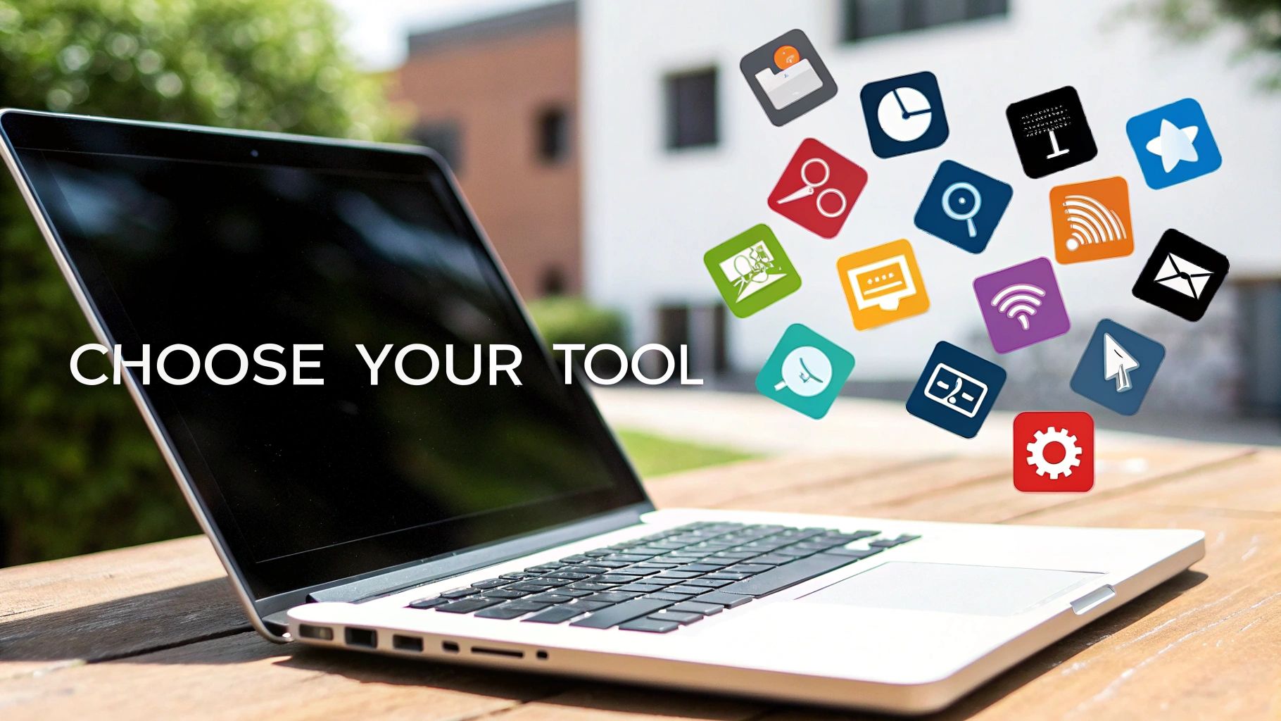A digital illustration showing different app icons like Zapier, Google Drive, and others connected to a central Gmail icon, representing various email-saving tools.