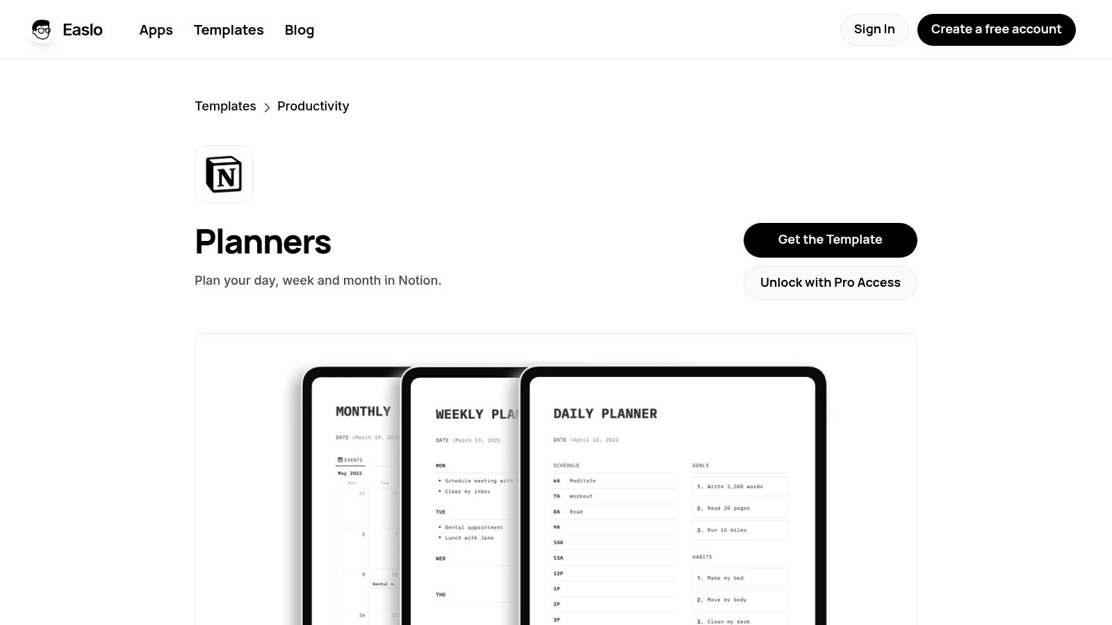 Easlo — Planners Collection