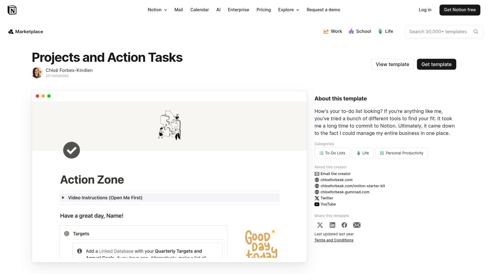 Notion Template Gallery (official)
