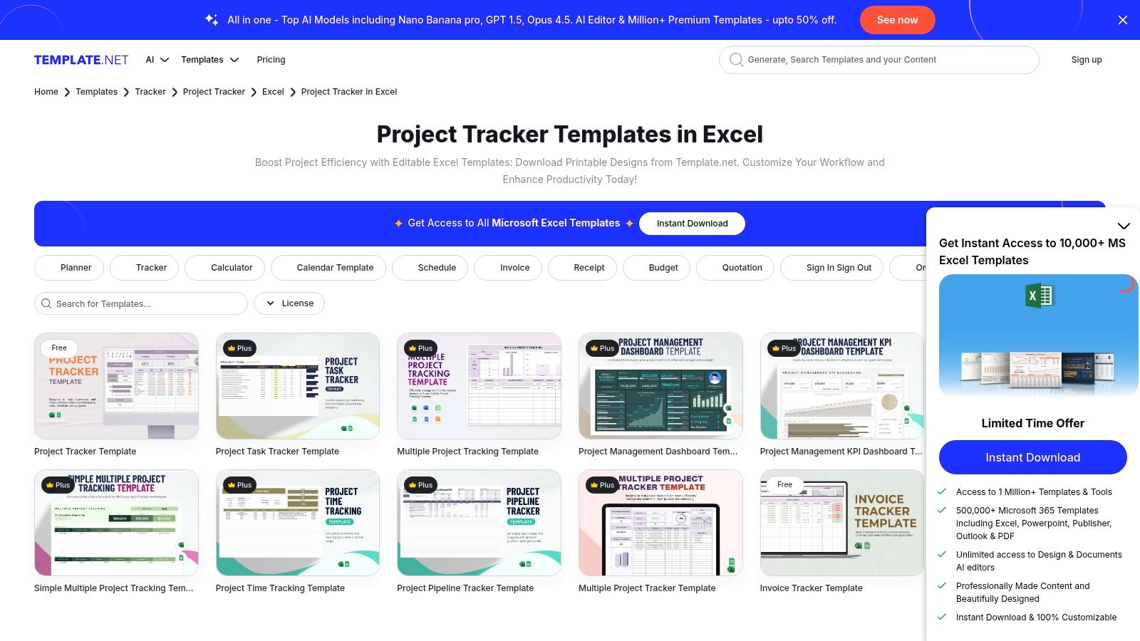 Template.net (Project Tracker Templates)