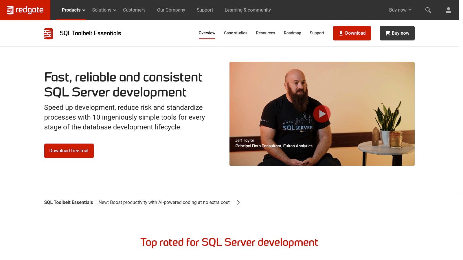 Redgate SQL Toolbelt Essentials