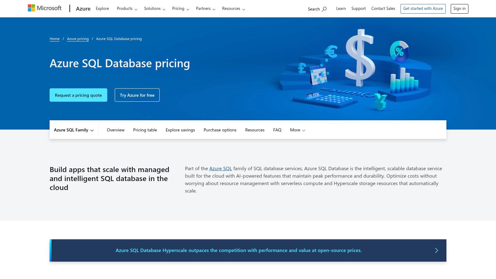 Microsoft Azure – Azure SQL Database