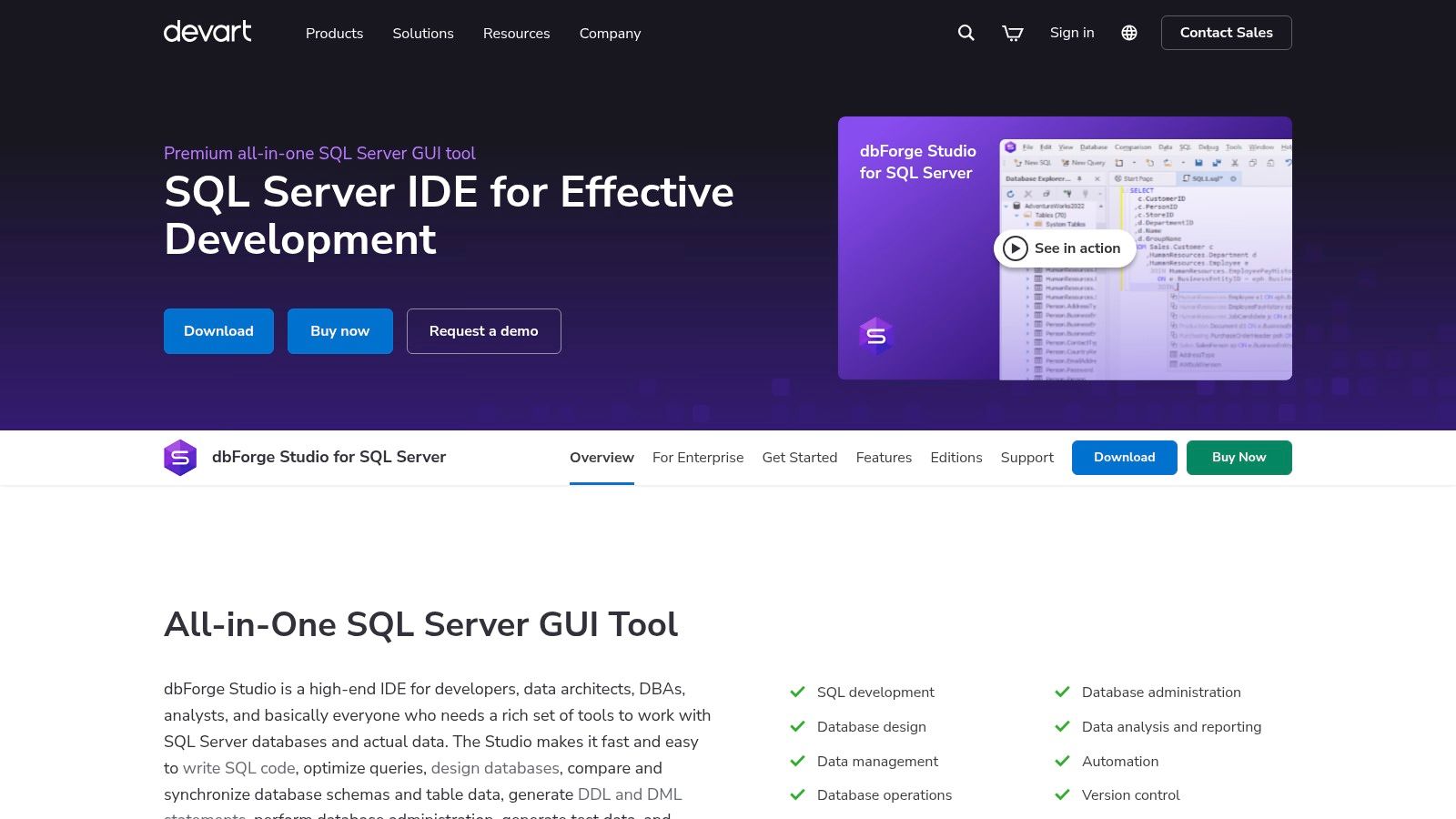 Devart dbForge Studio