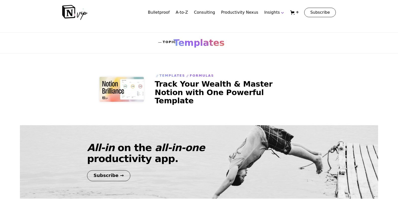 Notion VIP (Templates & Systems)