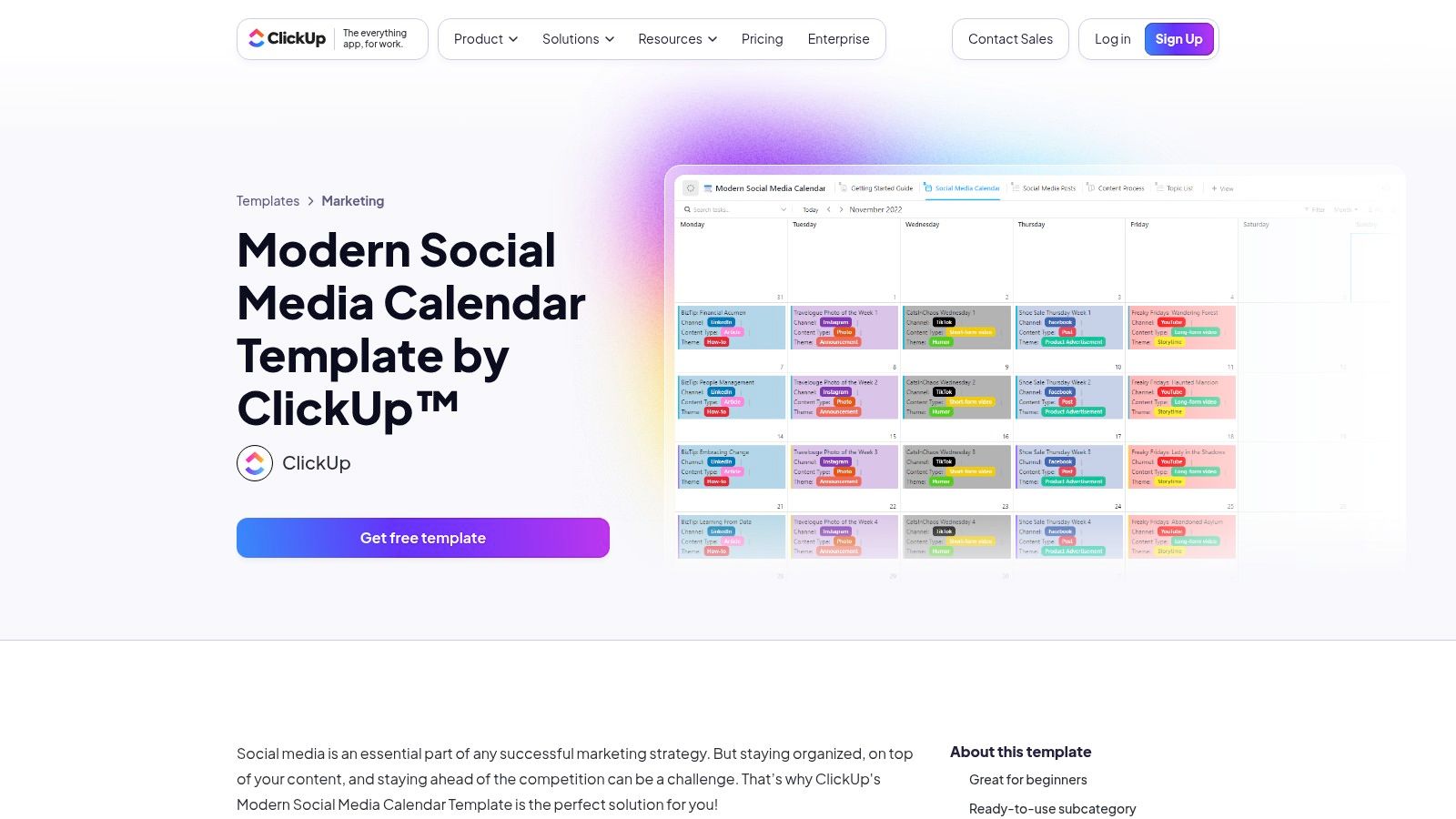 ClickUp Template Center