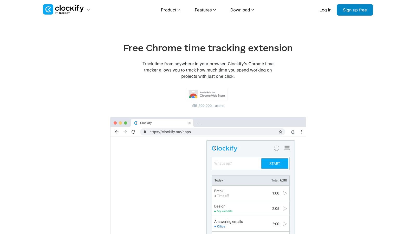 Clockify – Chrome Time Tracker (official)