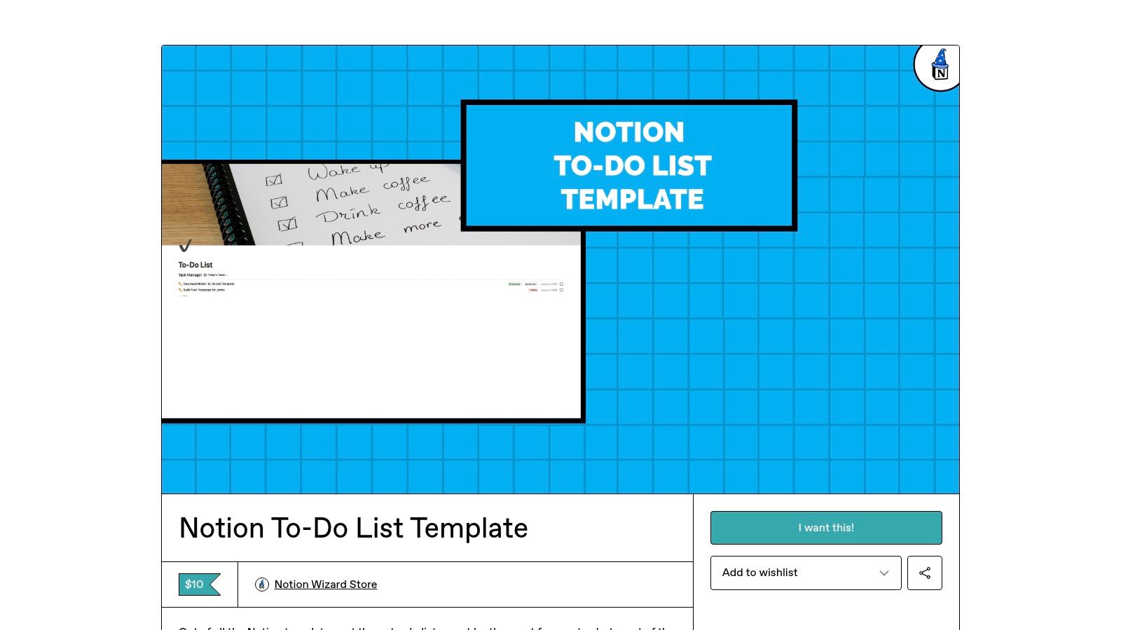 Notion Wizard (creator shop on Gumroad)