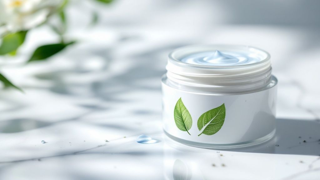 Ingredientes naturais sendo utilizados na produção de cosméticos