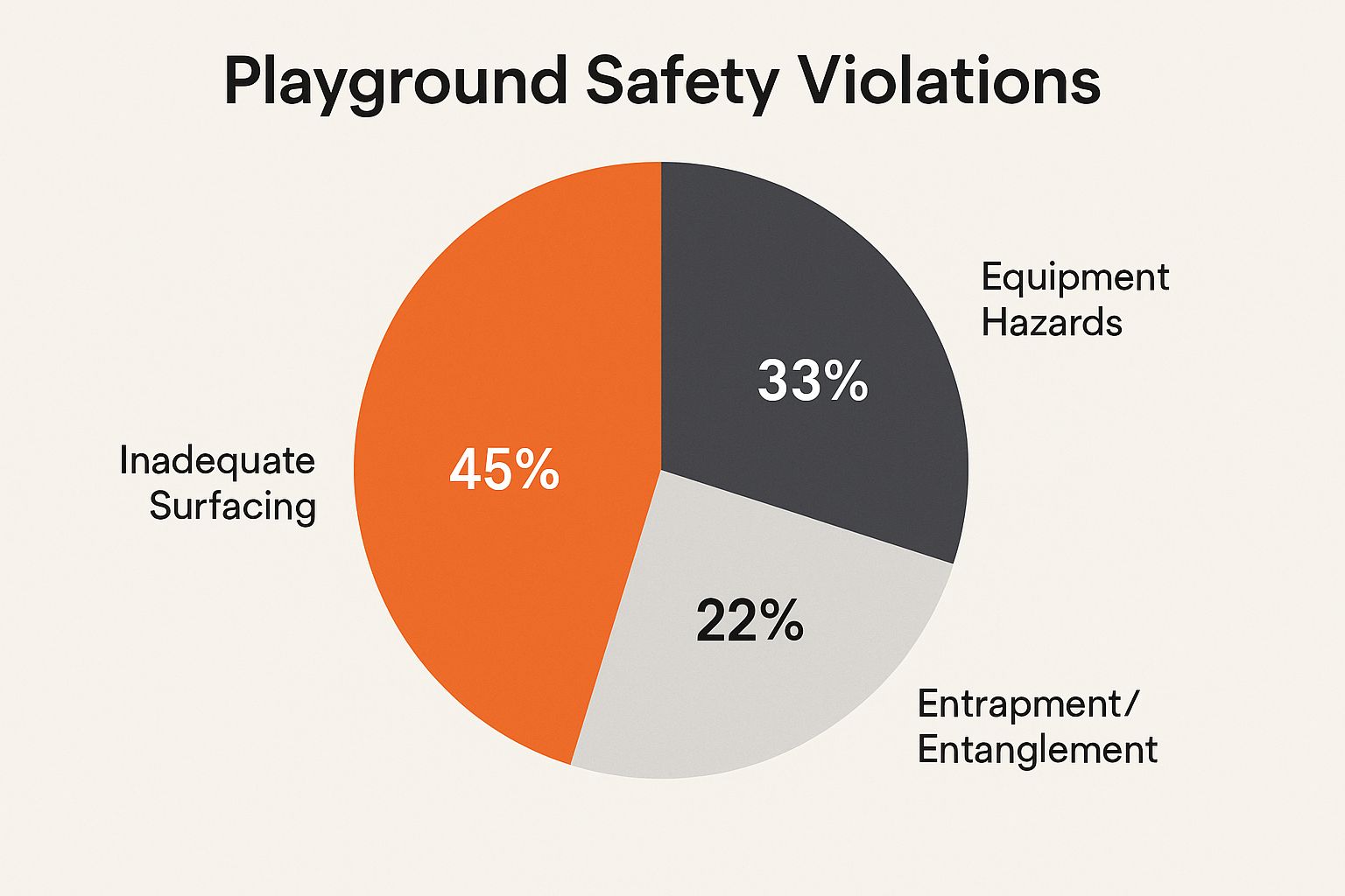 Infographic about playground safety standards