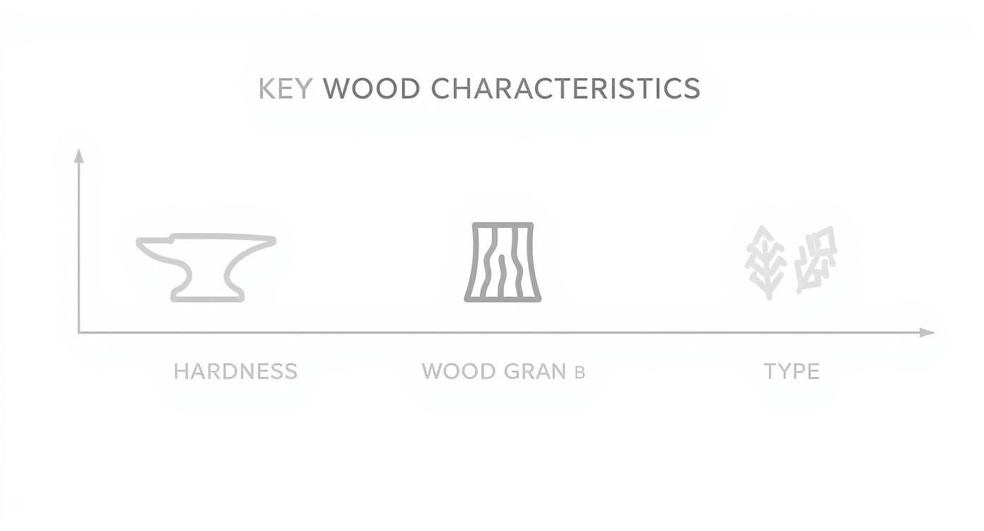 Infographic about best wood for tables