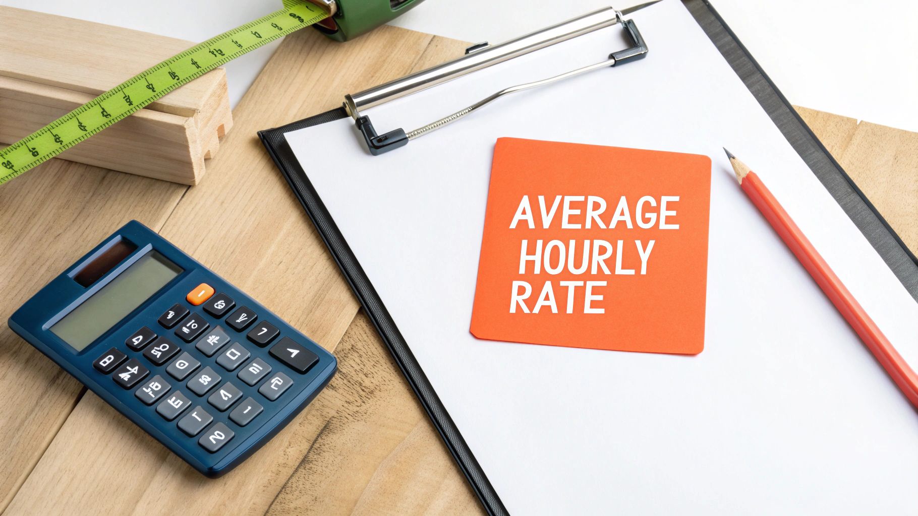 A handyman organizing his tools in a workshop, ready for a job.