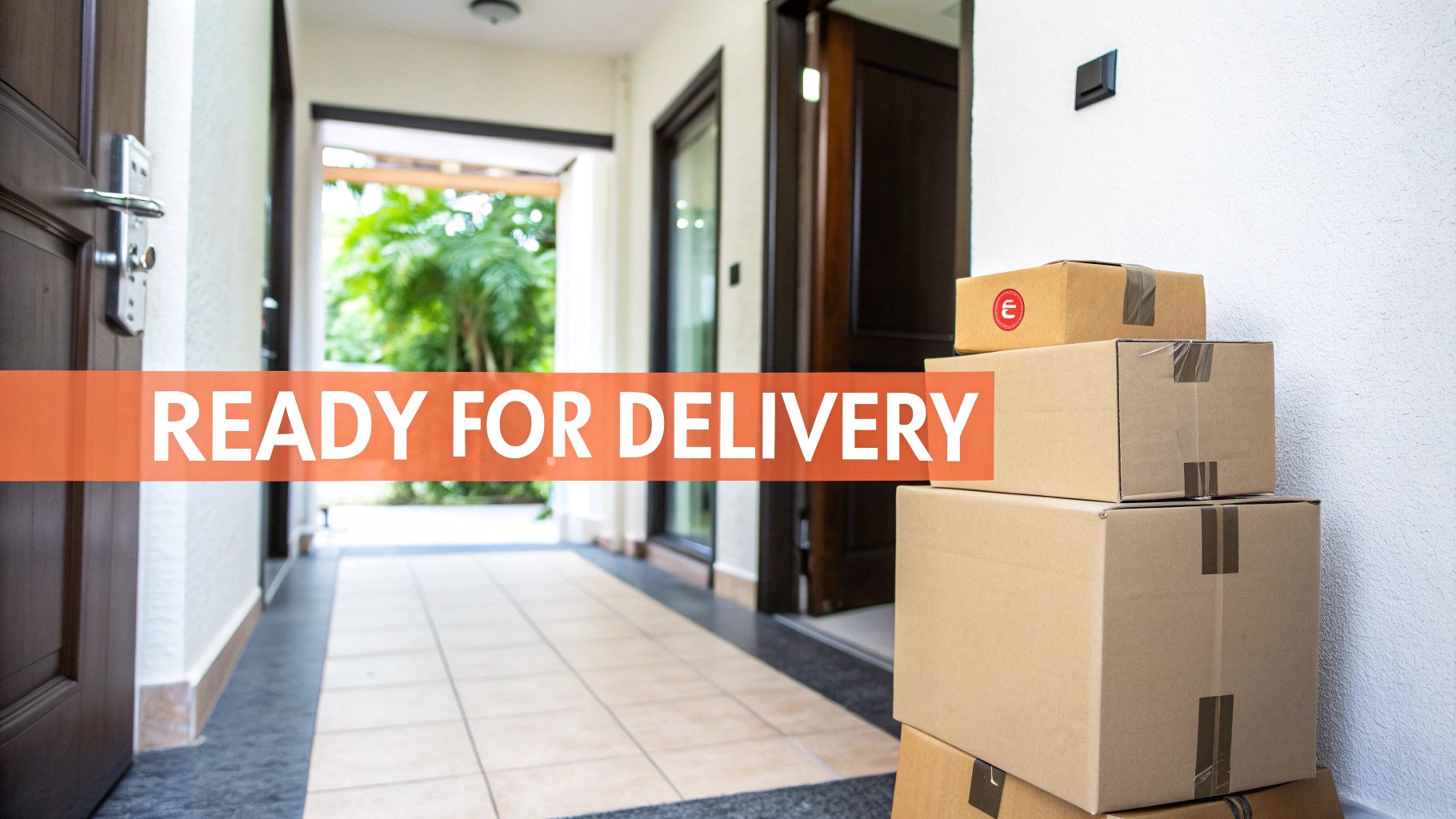 A spacious, clean room ready for new furniture delivery, with clear pathways and an open central area.