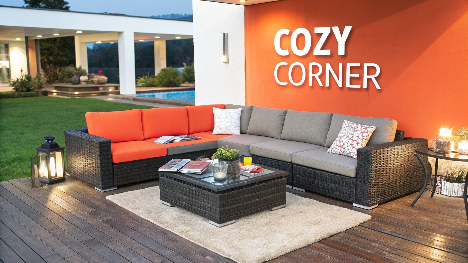 L-Shaped Sectional Layout: The Cozy Corner