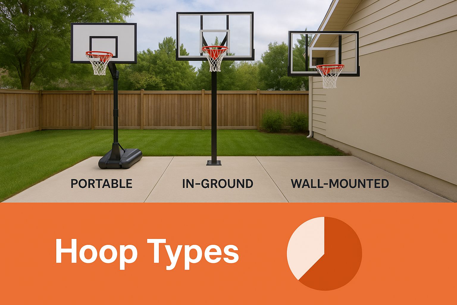 Infographic about cost to install basketball hoop