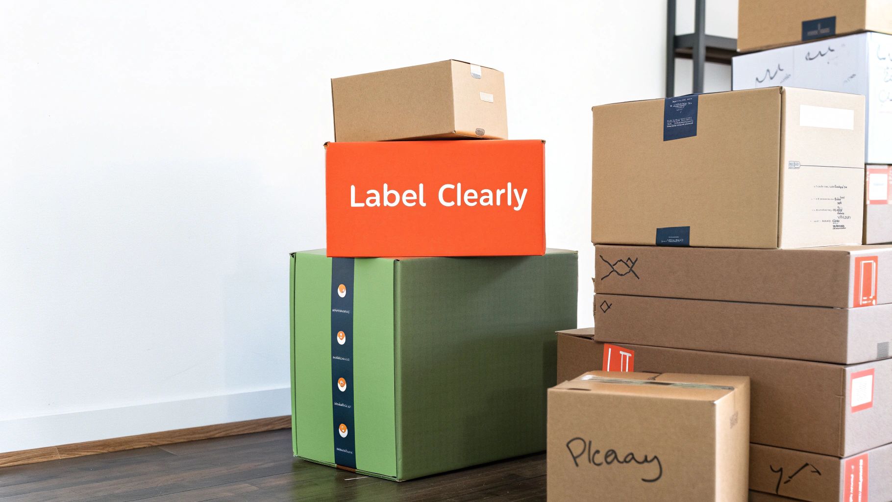 Packing a room for moving
