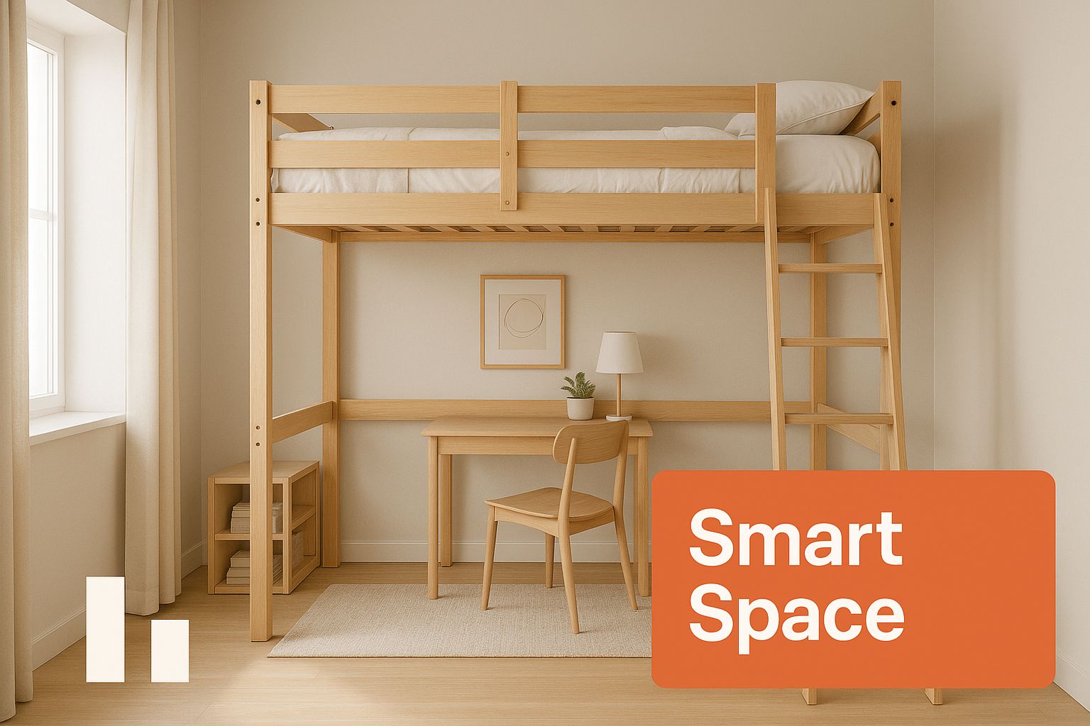 Infographic about ikea loft bed hack