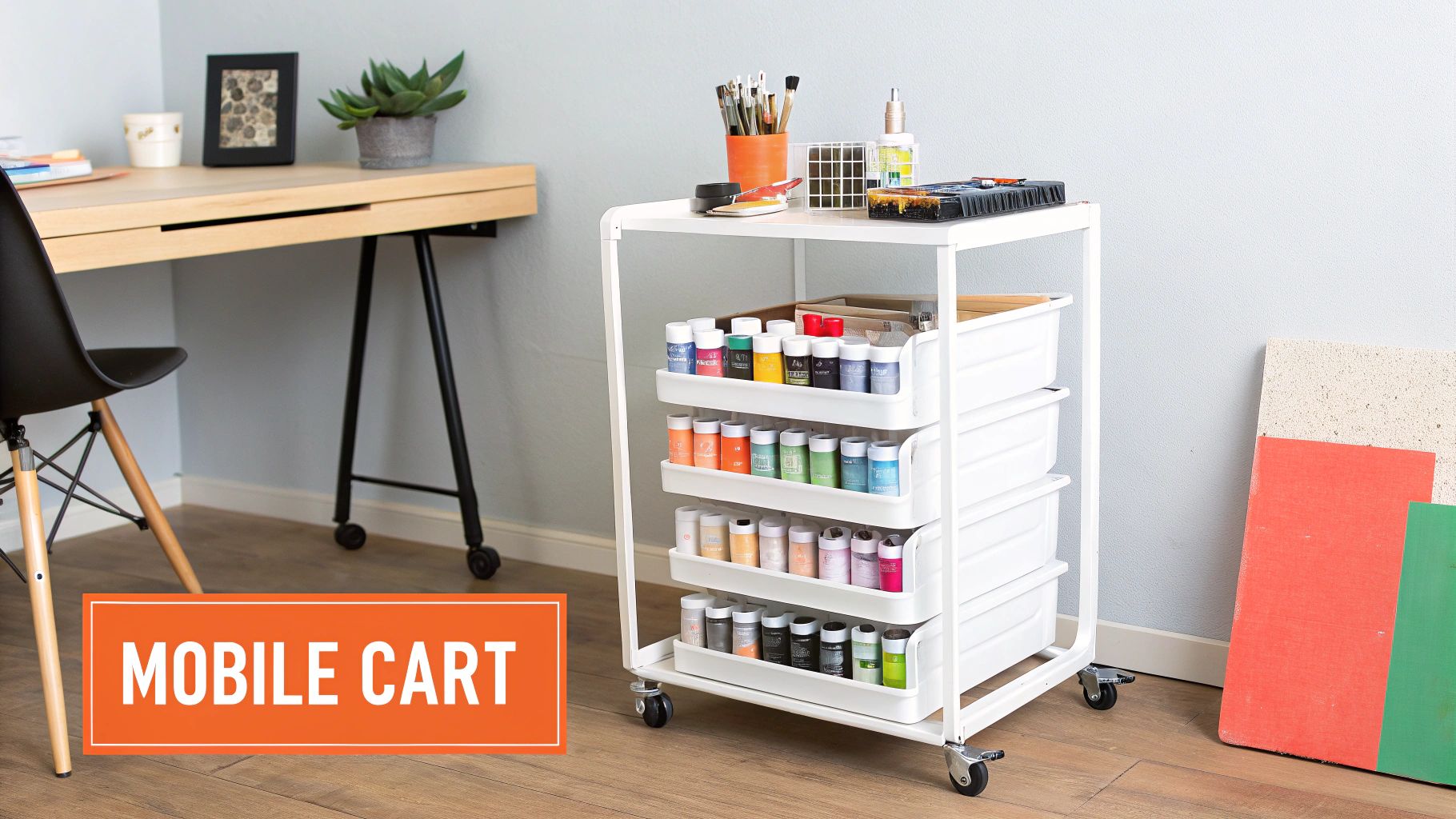Rolling Art Cart