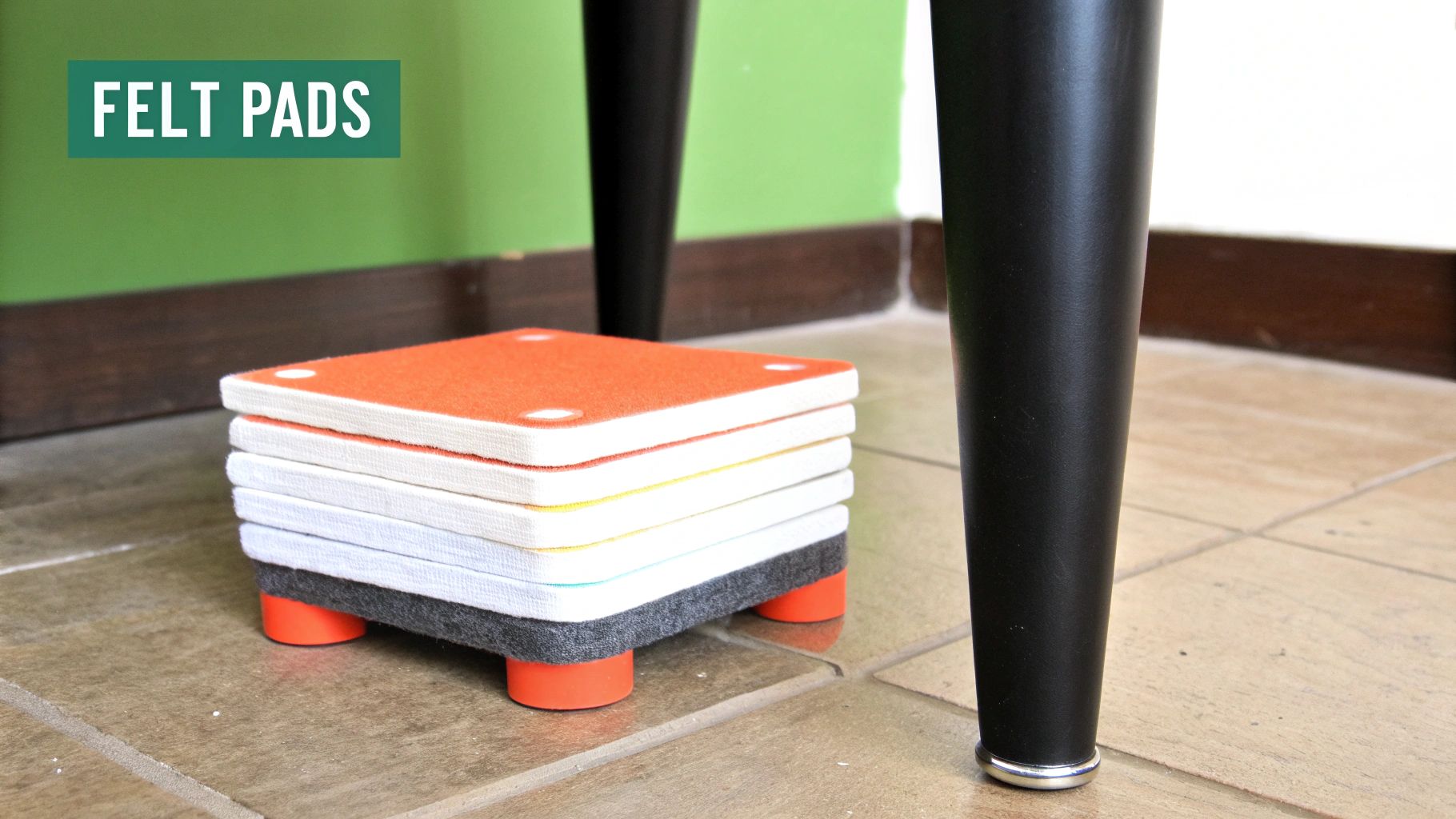 Self-Adhesive Furniture Felt Pads