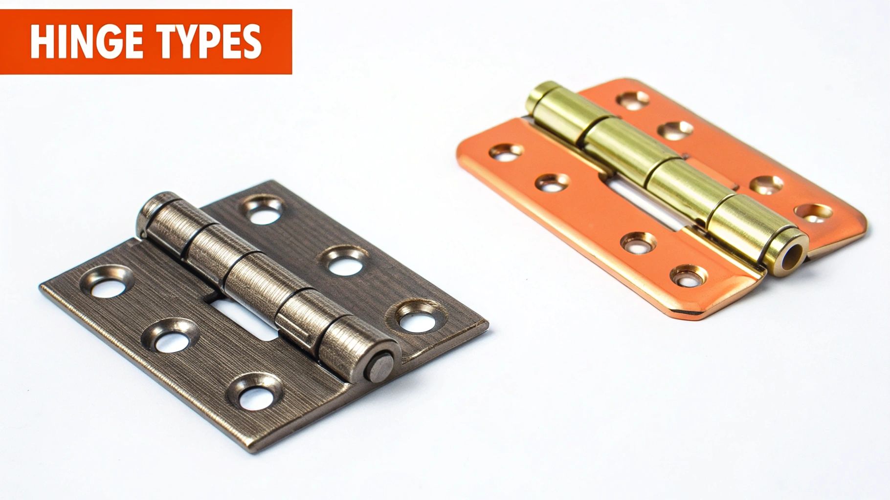 A close-up of a modern European-style concealed cabinet hinge with adjustment screws.