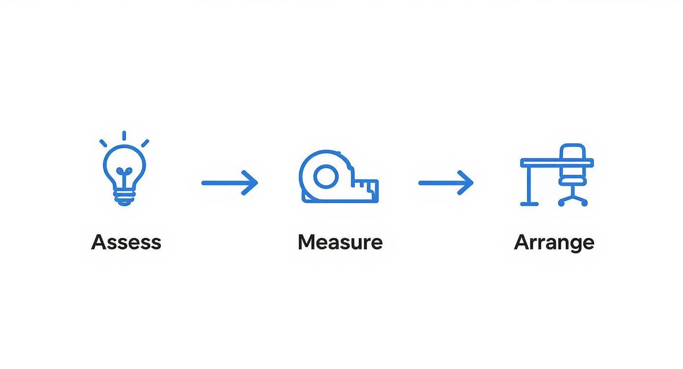Infographic about home office setup ideas